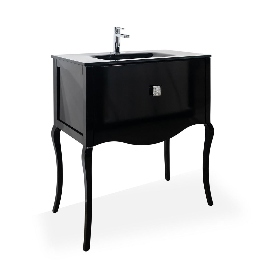 Bath Vanity Viena Collection - Black Gloss