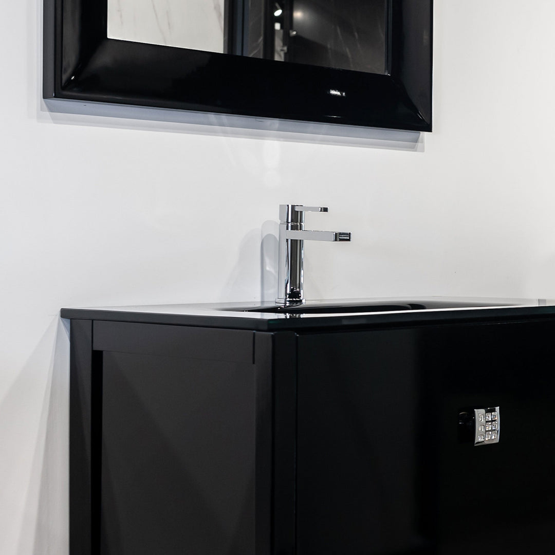 Bath Vanity Viena Collection - Black Gloss