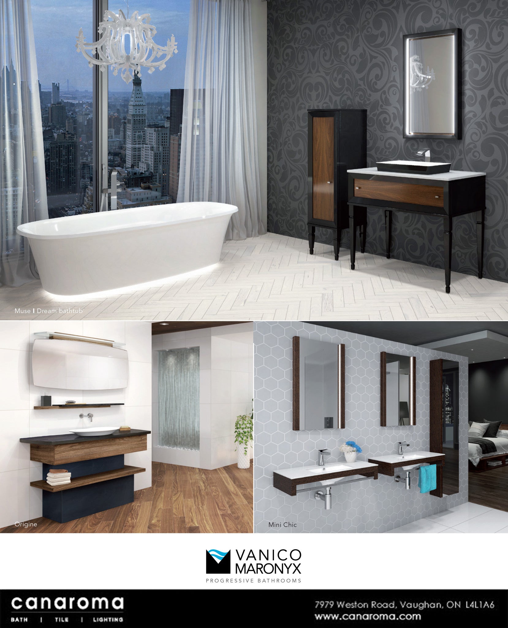 Vanico Maronyx Bathroom Vanity Collection