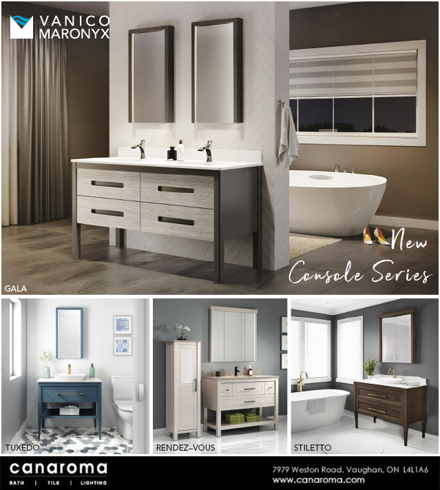 Vanico Maronyx Console Bath Vanity Collections