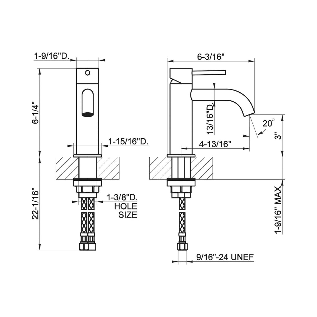 Gessi316 Cesello Single Hole Bathroom Faucet