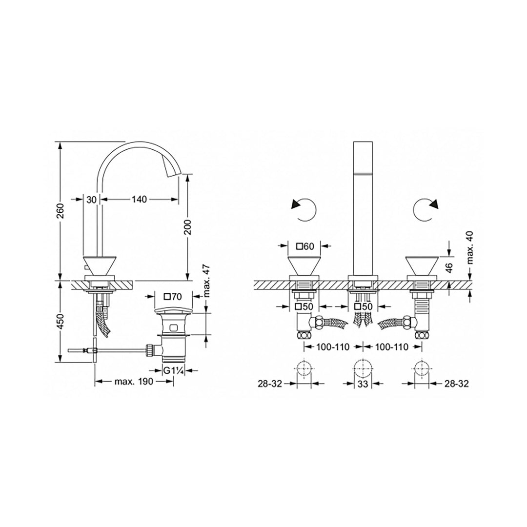 Jörger Empire Royal Crystal Bathroom Faucet