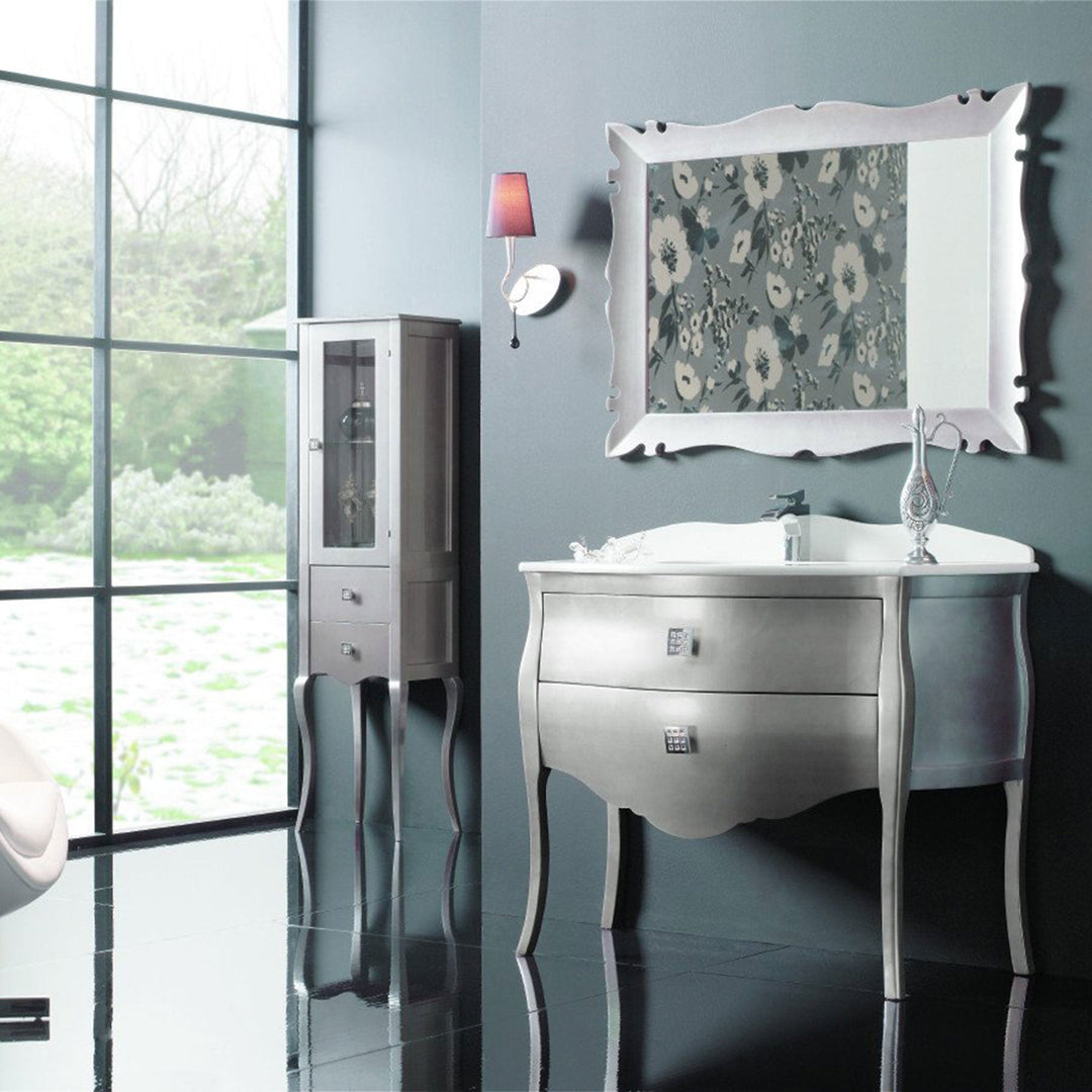 Macral Bath Vanity Paris Collection - Silver Gloss