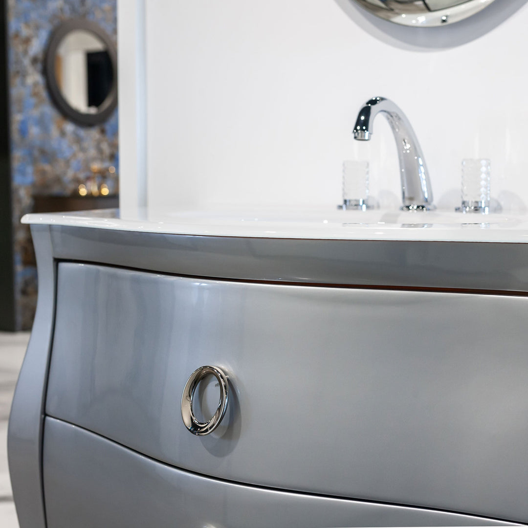 Macral Bath Vanity Paris Collection - Silver Gloss