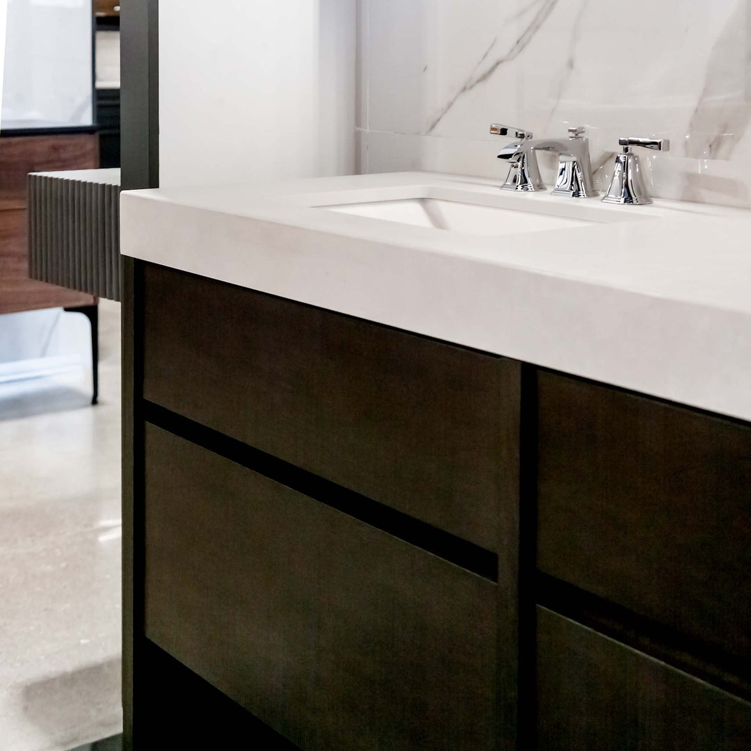 Vanico Bath Vanity Transitional Desk Double Sink