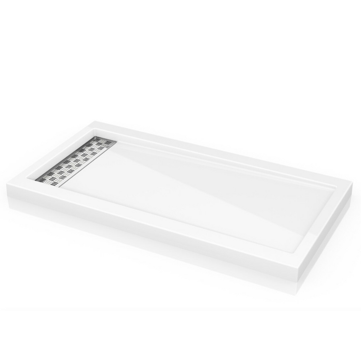 Fleurco ABE QUAD shower Base with Linear Drain Cover