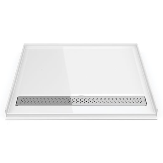 Fleurco ADAPTEK IN-LINE ZERO THRESHOLD Shower Base with Linear Drain