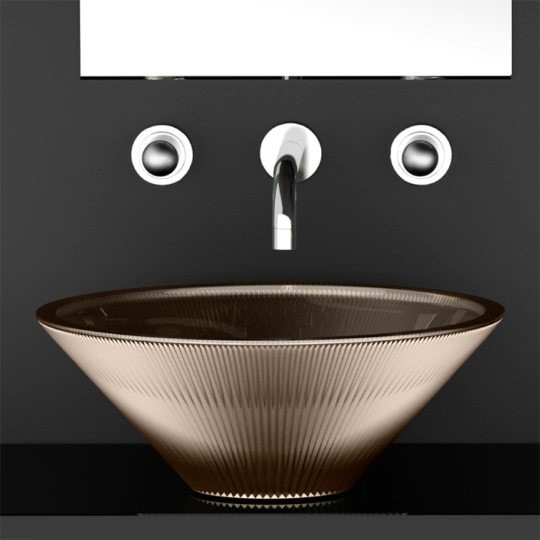 Glass Design Vessel Sink Tekno Metal