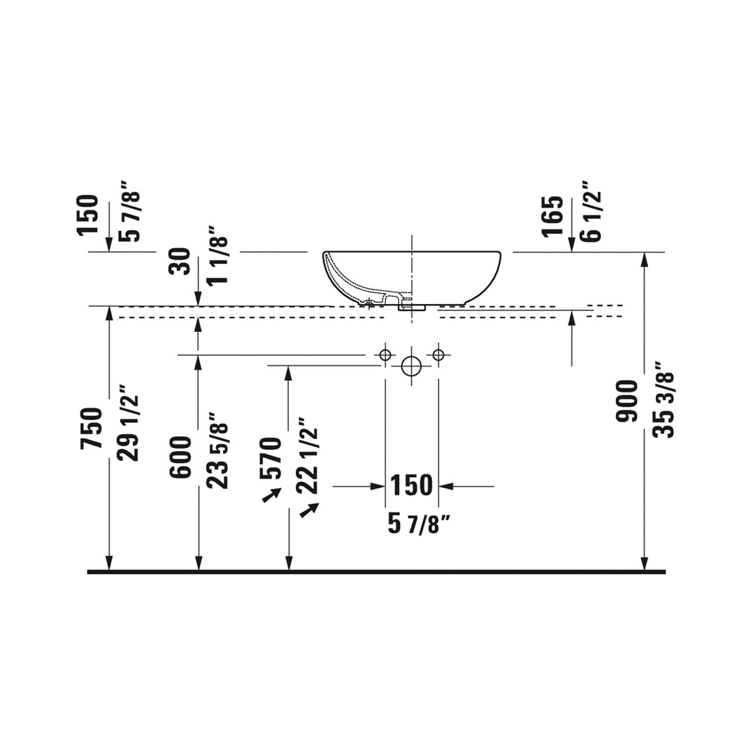 Duravit Foster Bathroom Sink