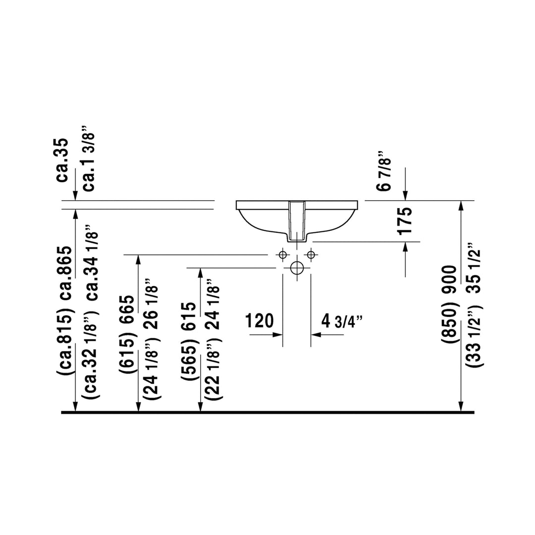 Duravit D-Code Bathroom Sink