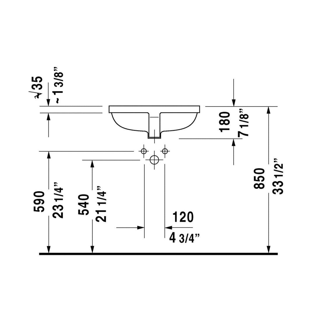 Duravit Starck 3 Bathroom Sink