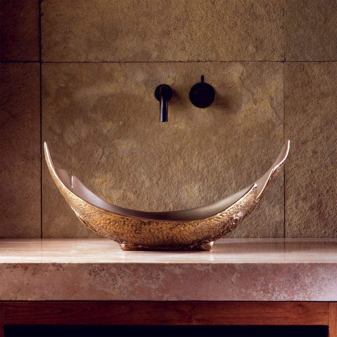 Stone Forest Bronze Lunette Vessel Sink