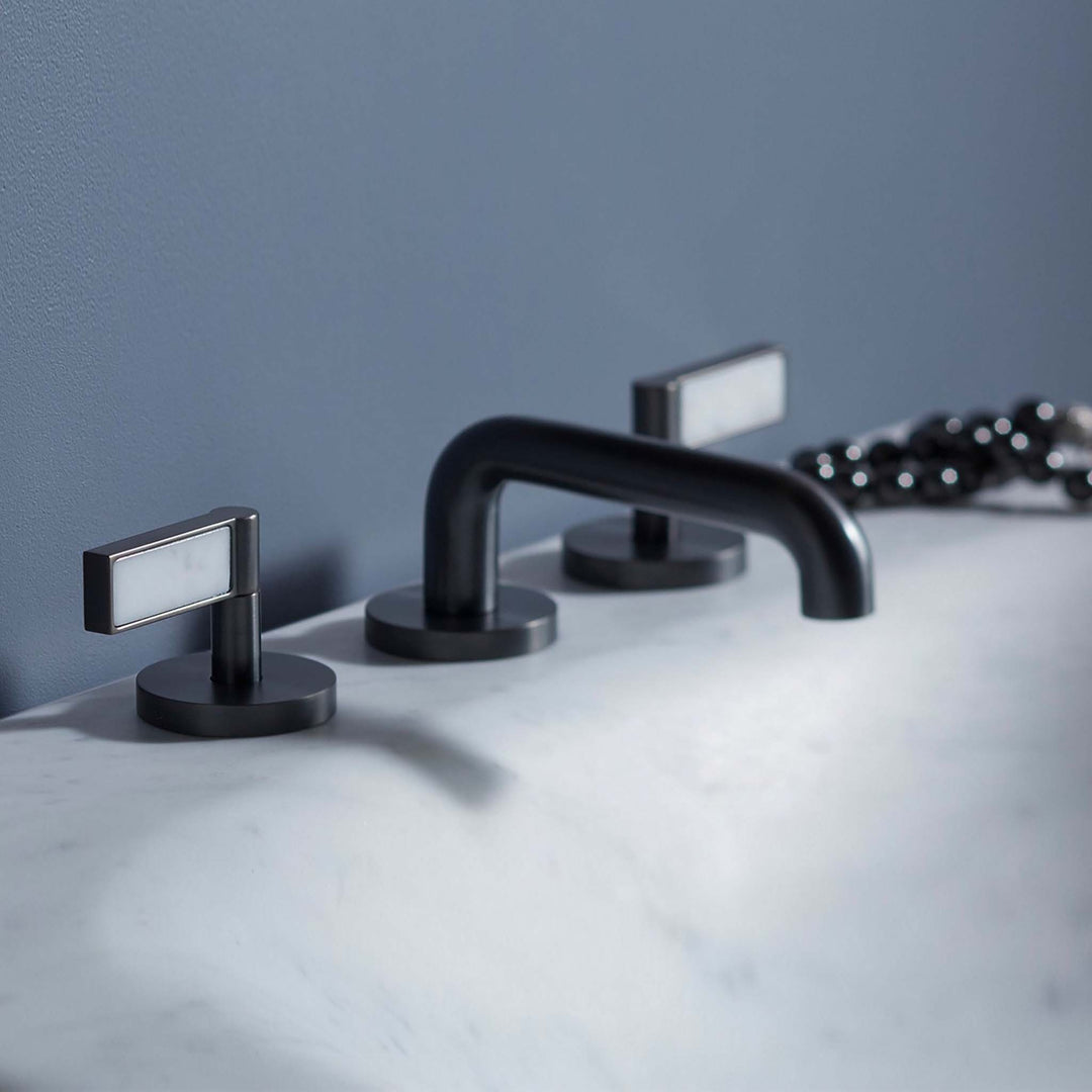 Kallista One White Carrara Handles Bathroom Faucet
