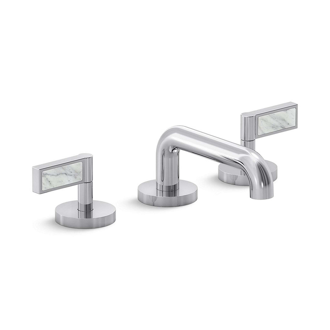 Kallista One White Carrara Handles Bathroom Faucet