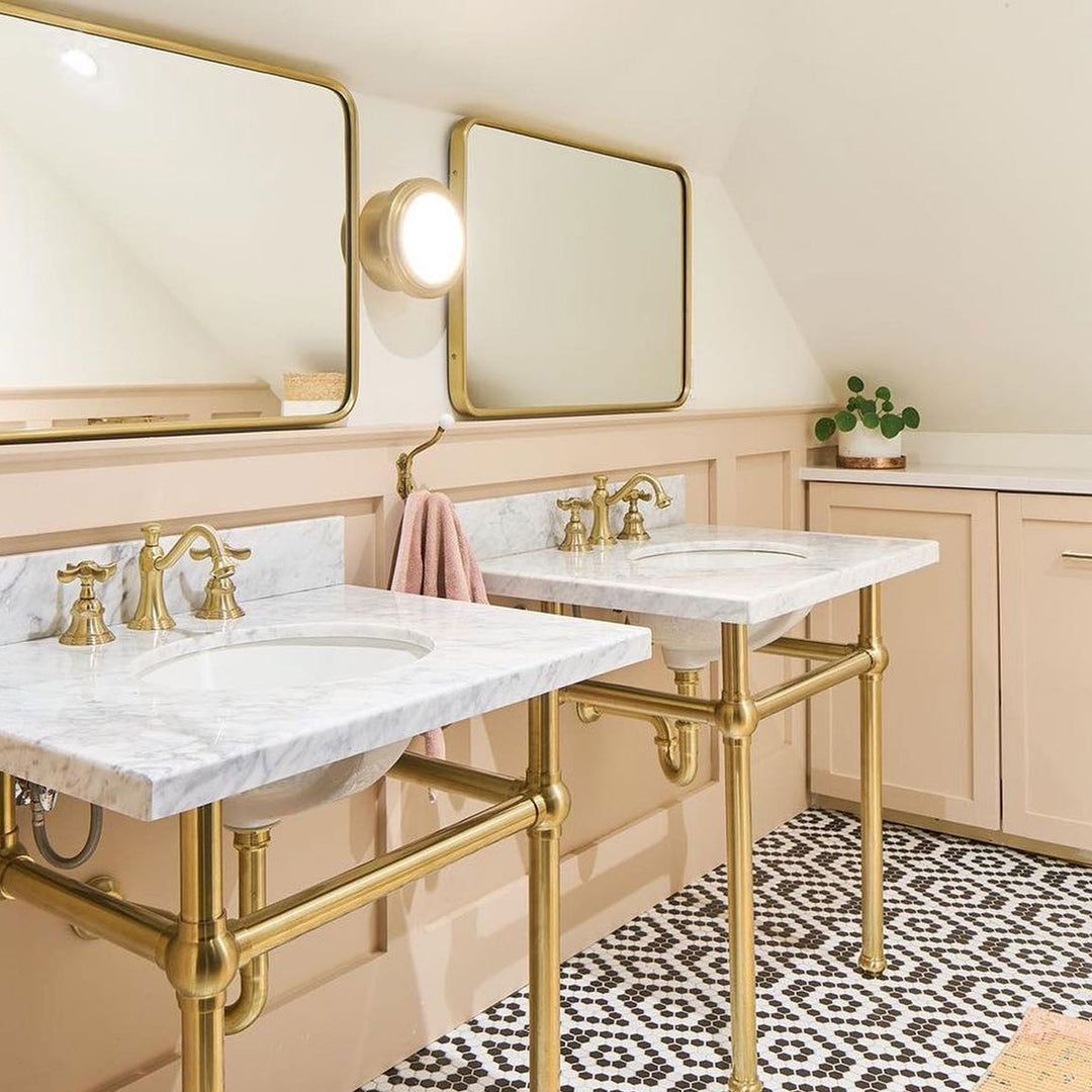 Rubinet Widespread Bathroom Faucet (Less Drain)