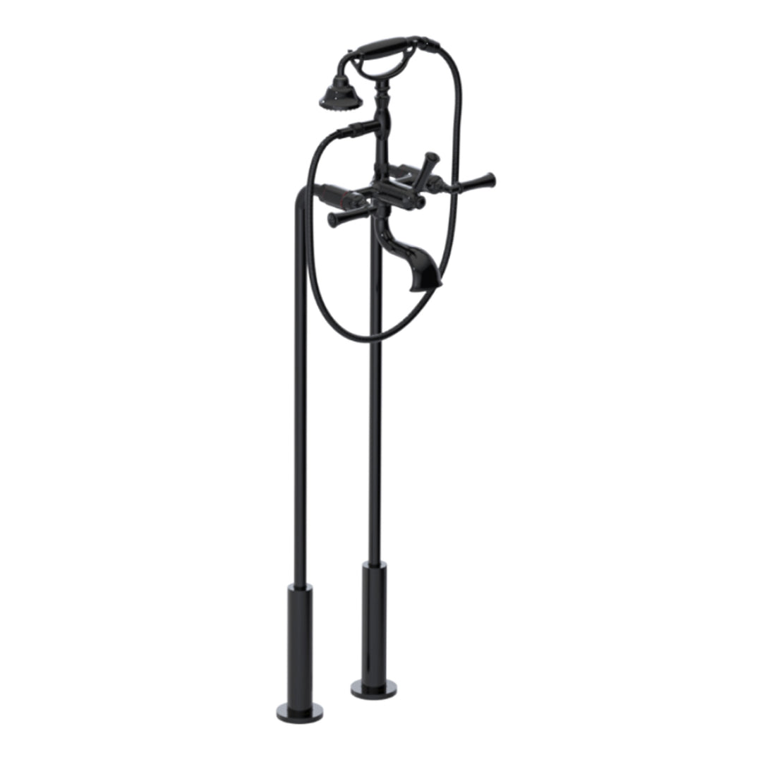 Rubinet Floor Mount Tub Filler Bathroom Faucet