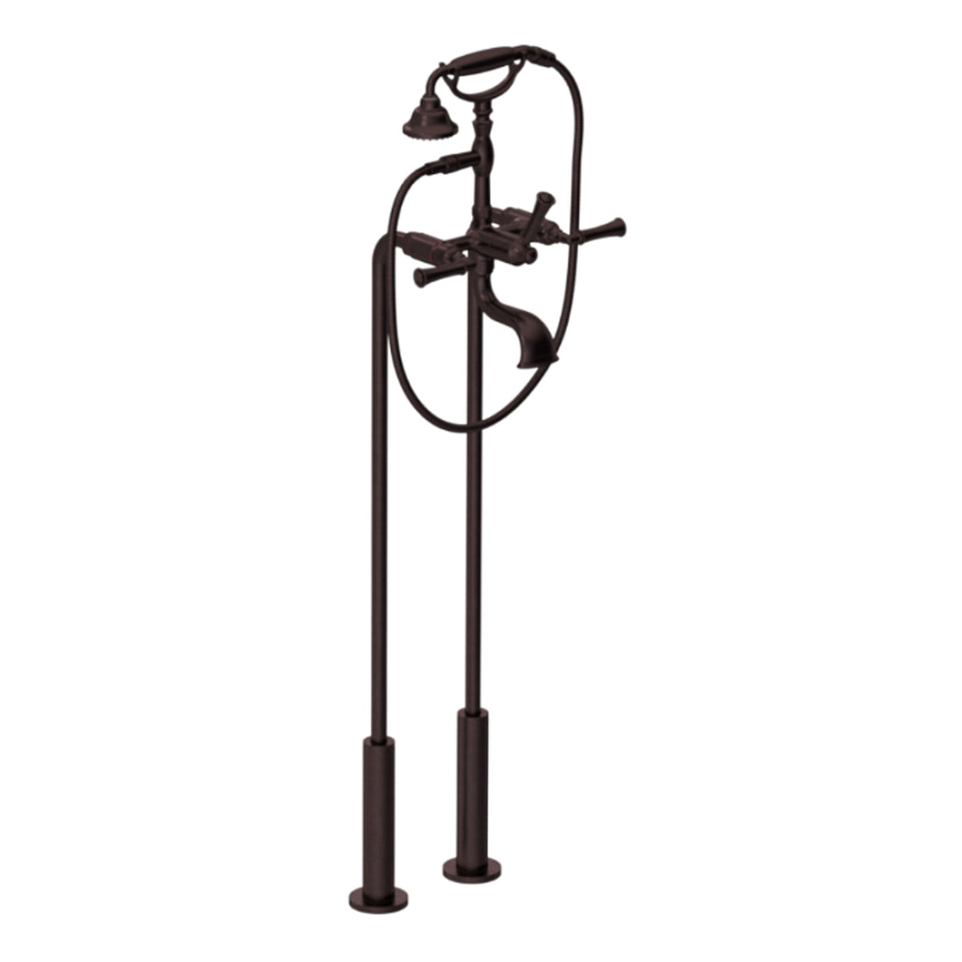 Rubinet Floor Mount Tub Filler Bathroom Faucet