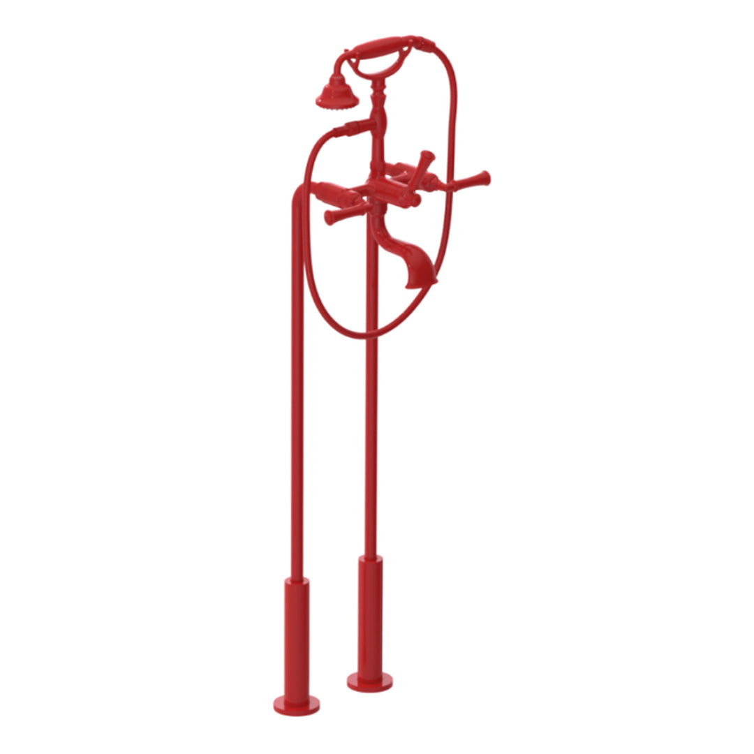 Rubinet Floor Mount Tub Filler Bathroom Faucet