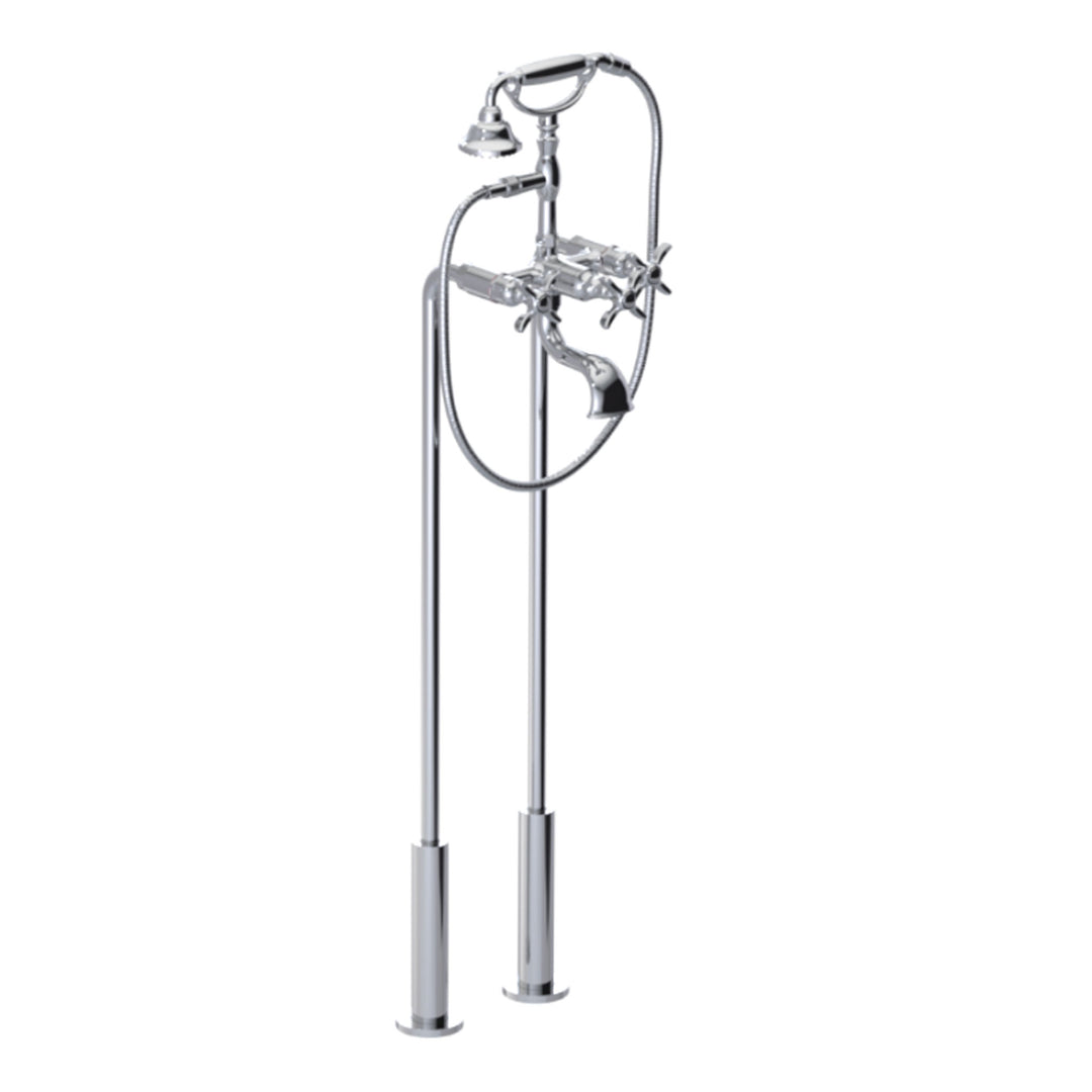 Rubinet Floor Mount Tub Filler Bathroom Faucet