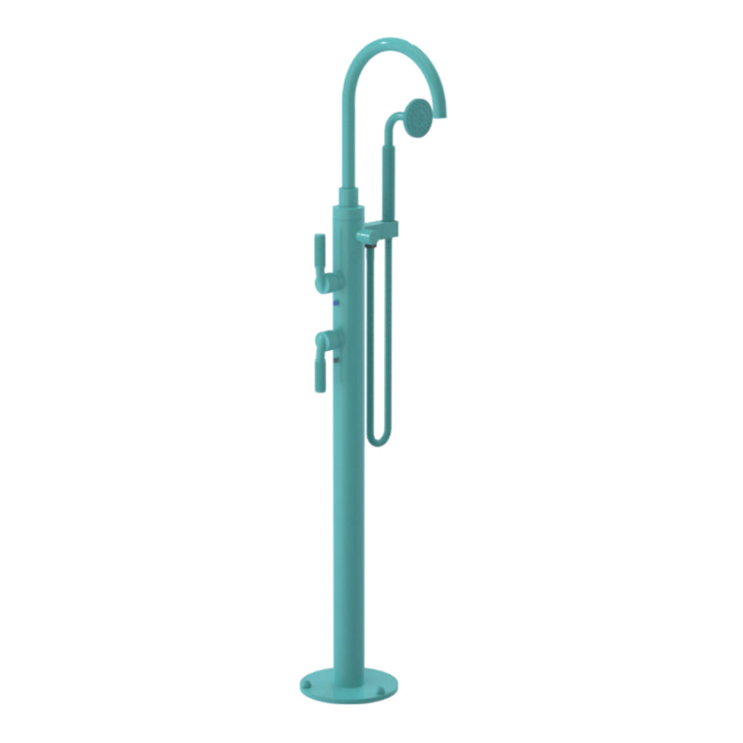 Rubinet Floor Mount Tub Filler Bathroom Faucet