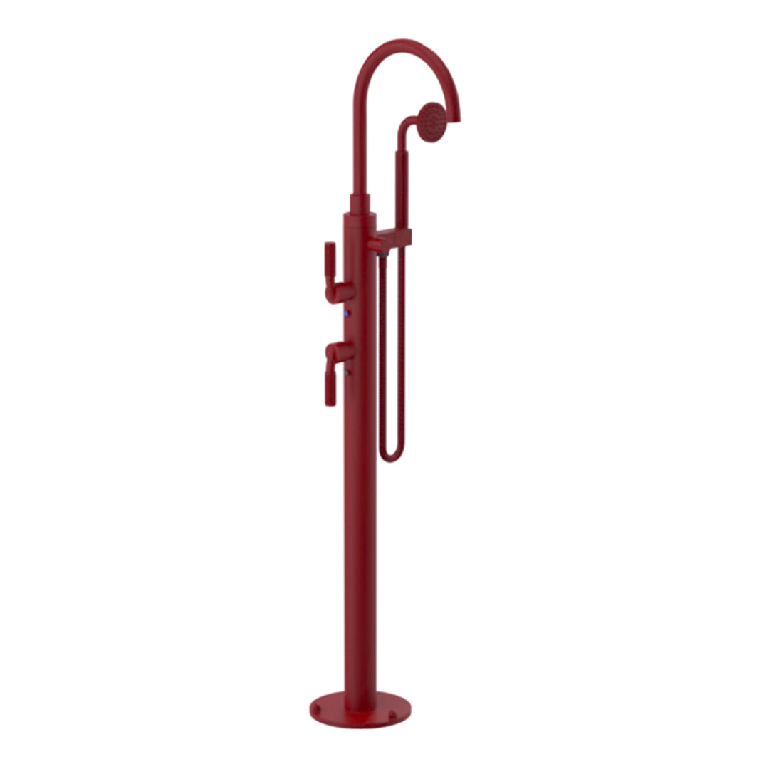 Rubinet Floor Mount Tub Filler Bathroom Faucet