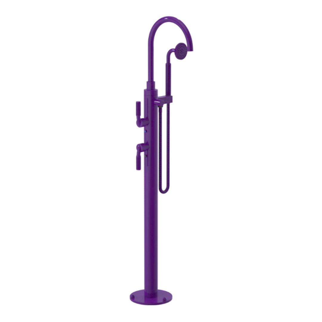 Rubinet Floor Mount Tub Filler Bathroom Faucet