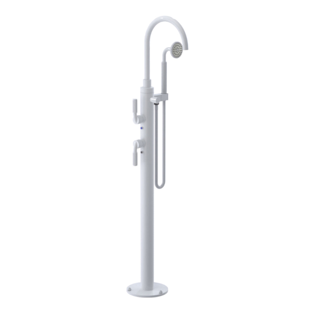 Rubinet Floor Mount Tub Filler Bathroom Faucet