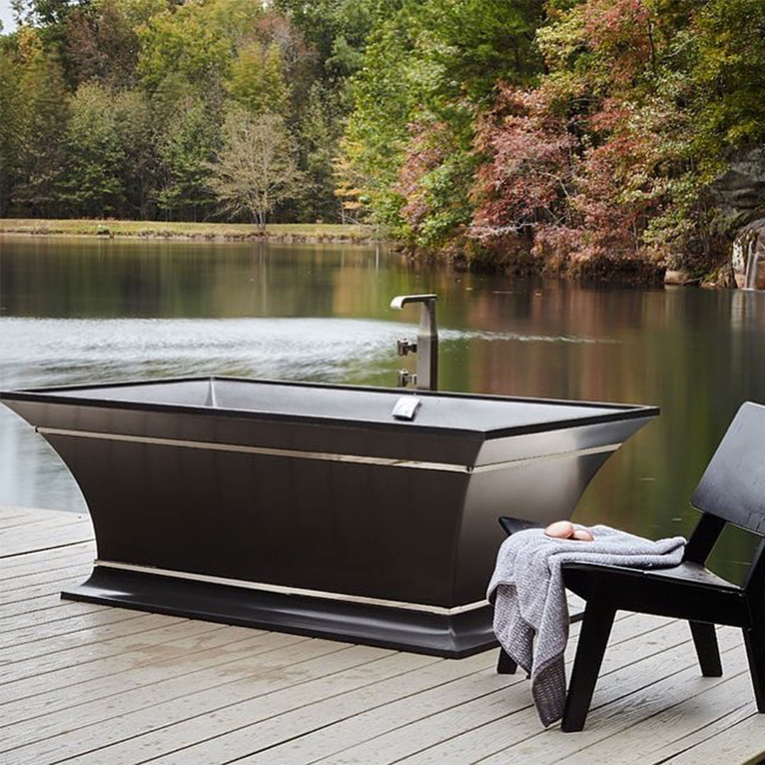 Rubinet Floor Mount Tub Filler Bathroom Faucet