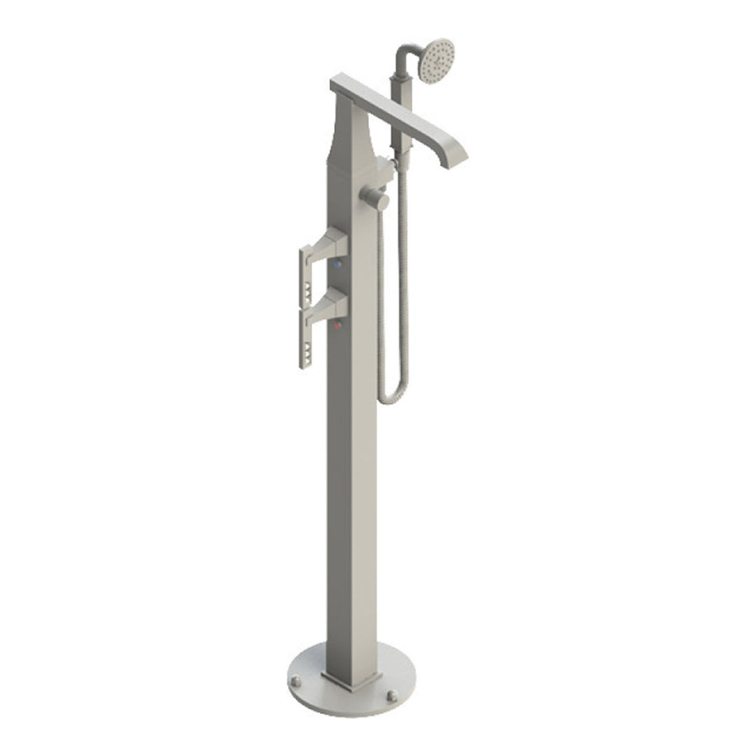 Rubinet Floor Mount Tub Filler Bathroom Faucet