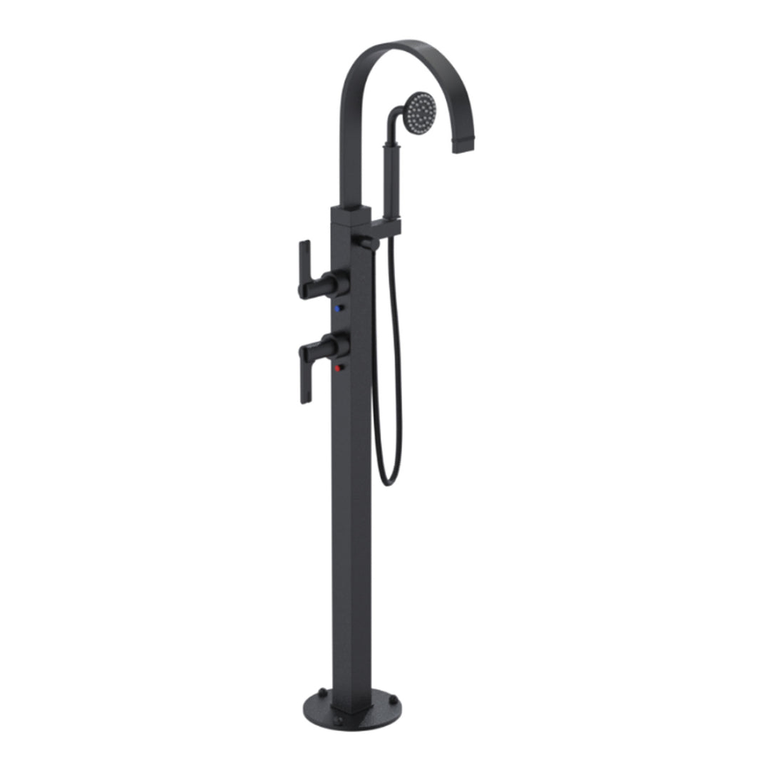 Rubinet Floor Mount Tub Filler Bathroom Faucet