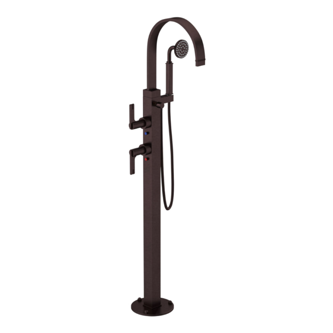 Rubinet Floor Mount Tub Filler Bathroom Faucet