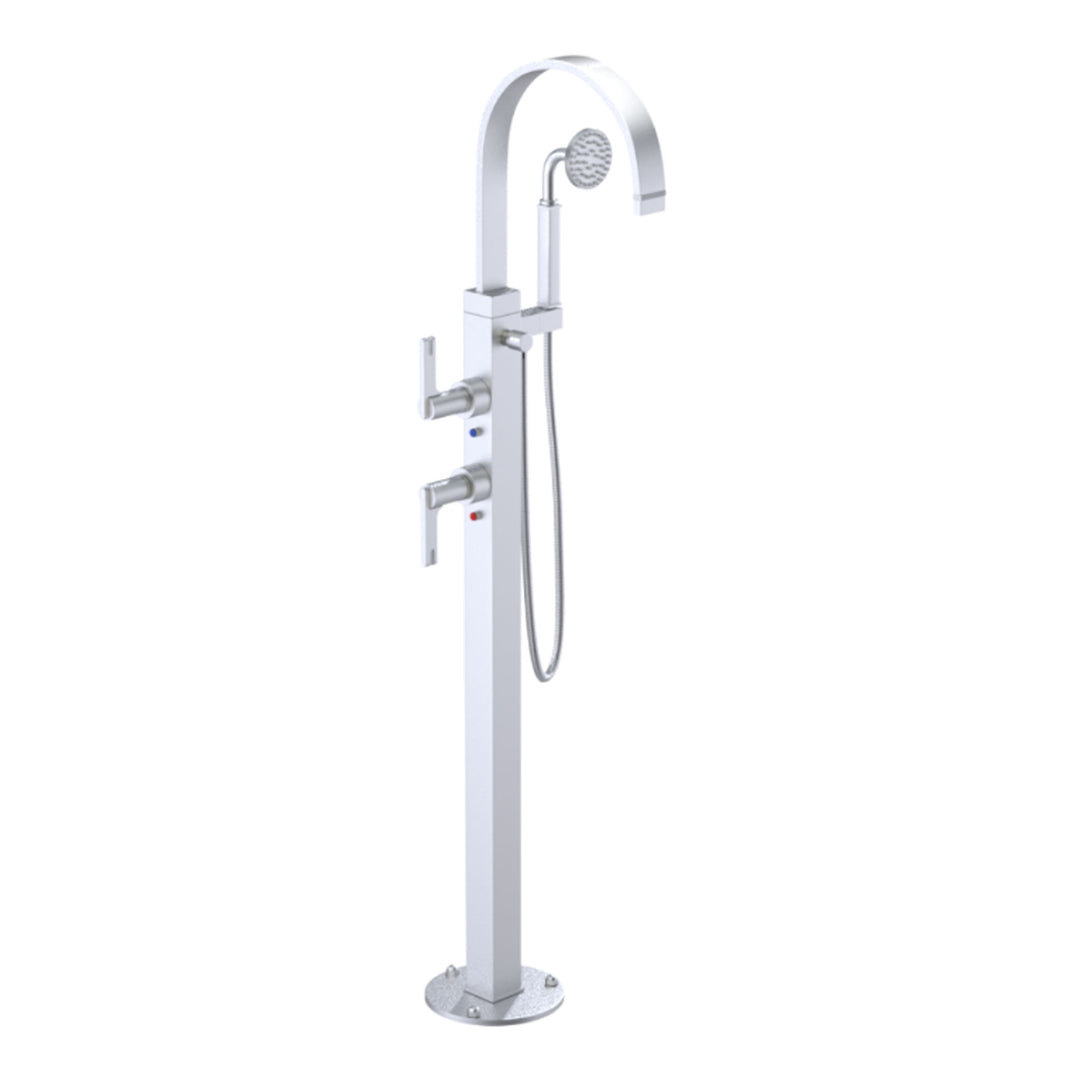 Rubinet Floor Mount Tub Filler Bathroom Faucet