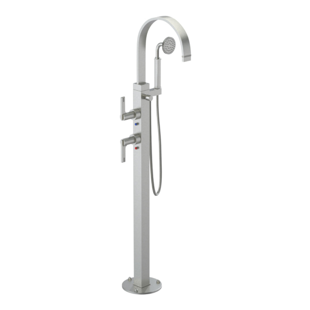 Rubinet Floor Mount Tub Filler Bathroom Faucet