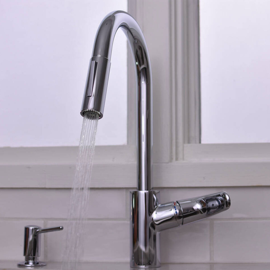 Hansgrohe Focus HighArc 2-Spray Pull Down Kitchen Faucet