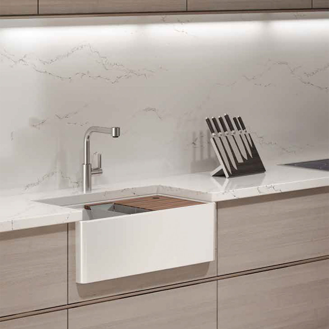 Home Refinements by Julien Fira Single Bowl Kitchen Sink with Accessory