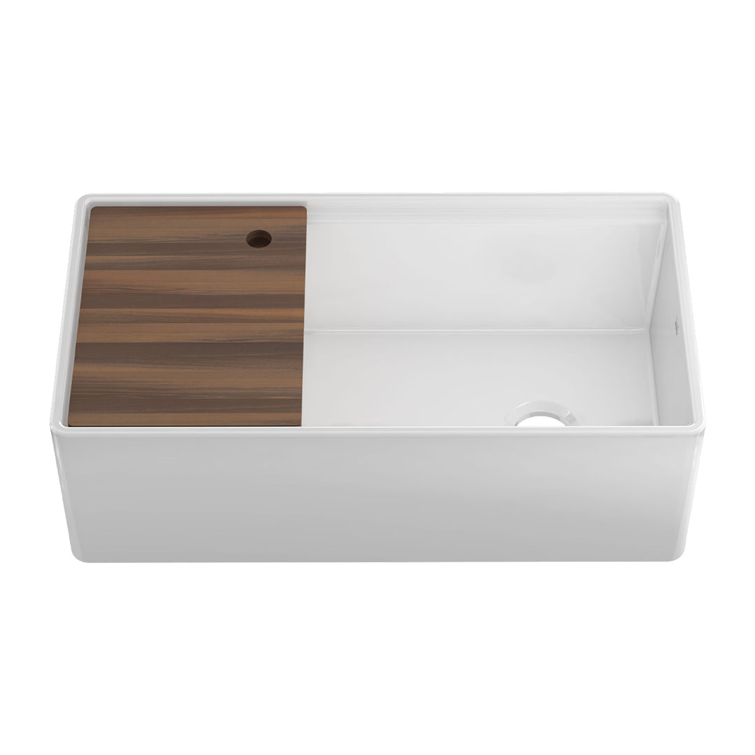 Home Refinements by Julien Fira Single Bowl Kitchen Sink with Accessory