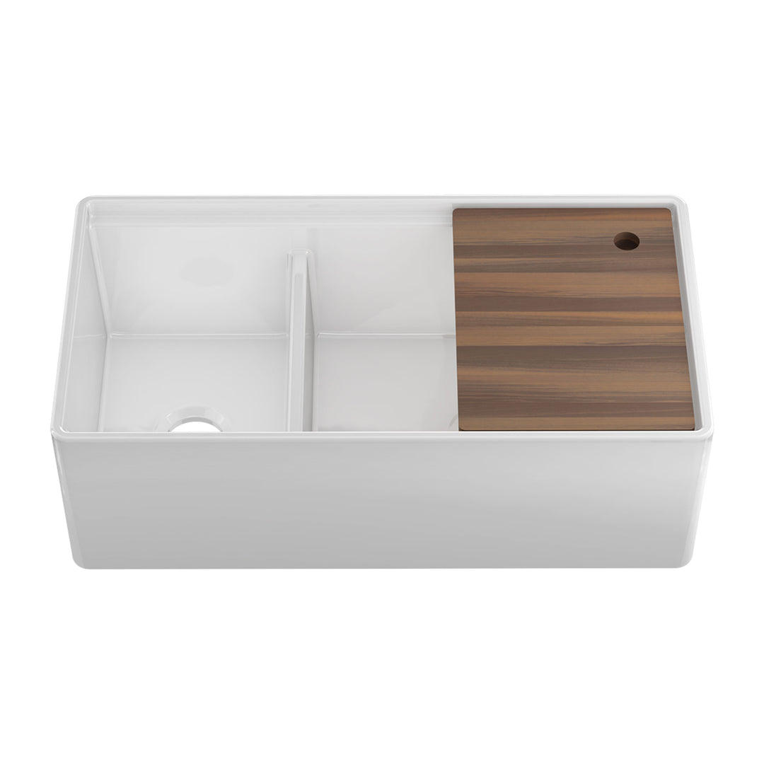 Home Refinements by Julien Fira Double Bowl Kitchen Sink with Accessory