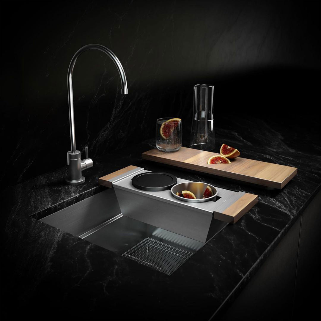 Home Refinements by Julien SmartStation Single Bowl Kitchen Sink