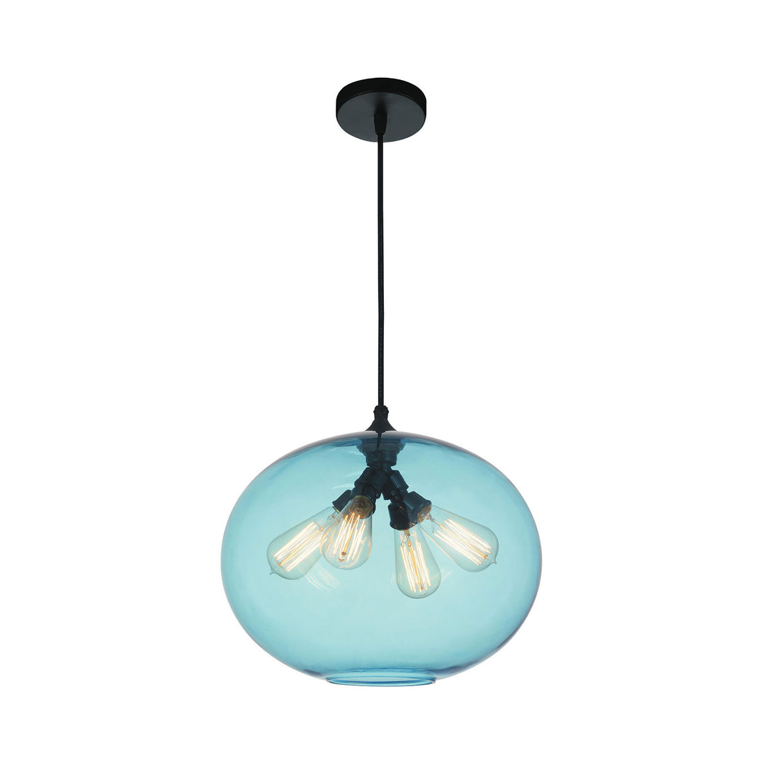 CWI Lighting Glass 4-Light Chandelier