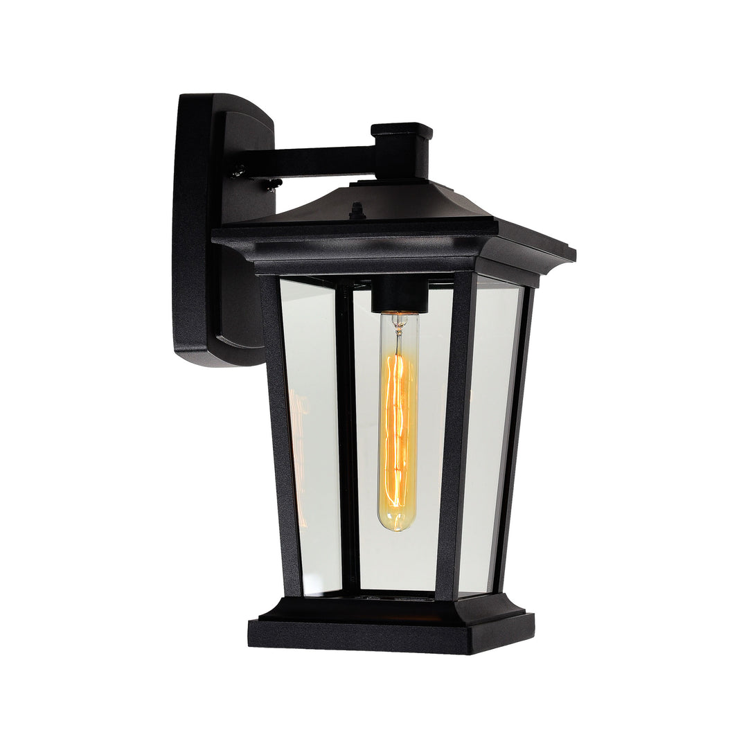 CWI Lighting Leawood 1-Light Black Outdoor Wall Light