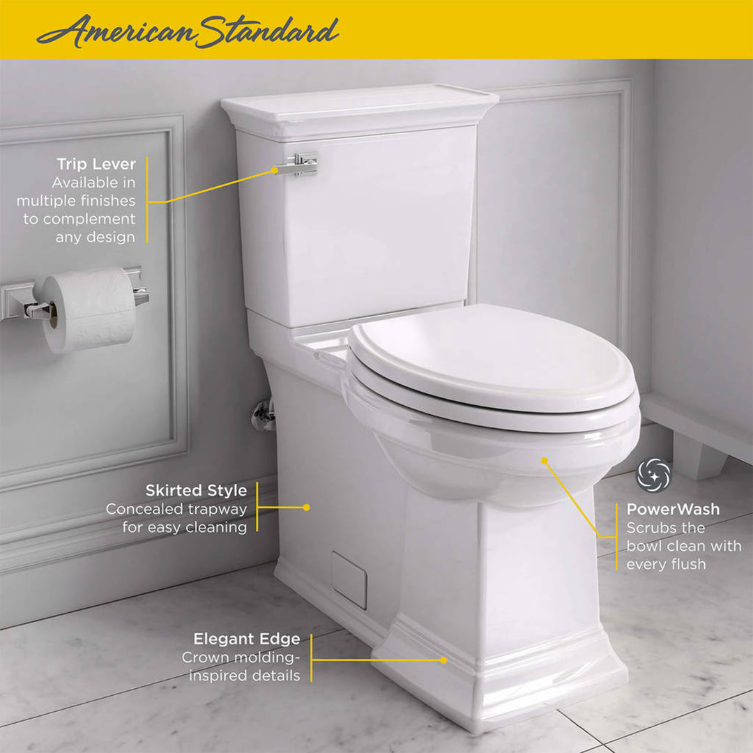 American Standard Town Square S Right Height Elongated Toilet with Seat