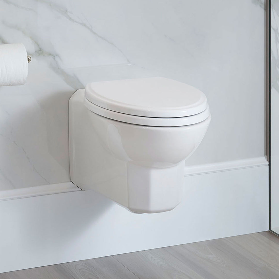 DXV Belshire Wall Hung Dual Flush Toilet with Seat