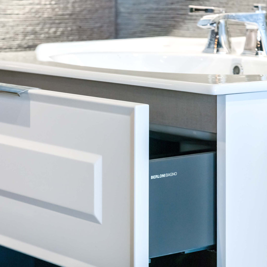 Berloni Bagno Bathroom Vanity Suite Vintage White