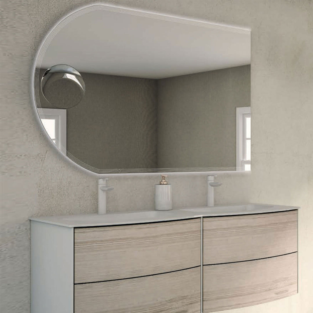 Bathroom Mirror with Magnifying Mirror