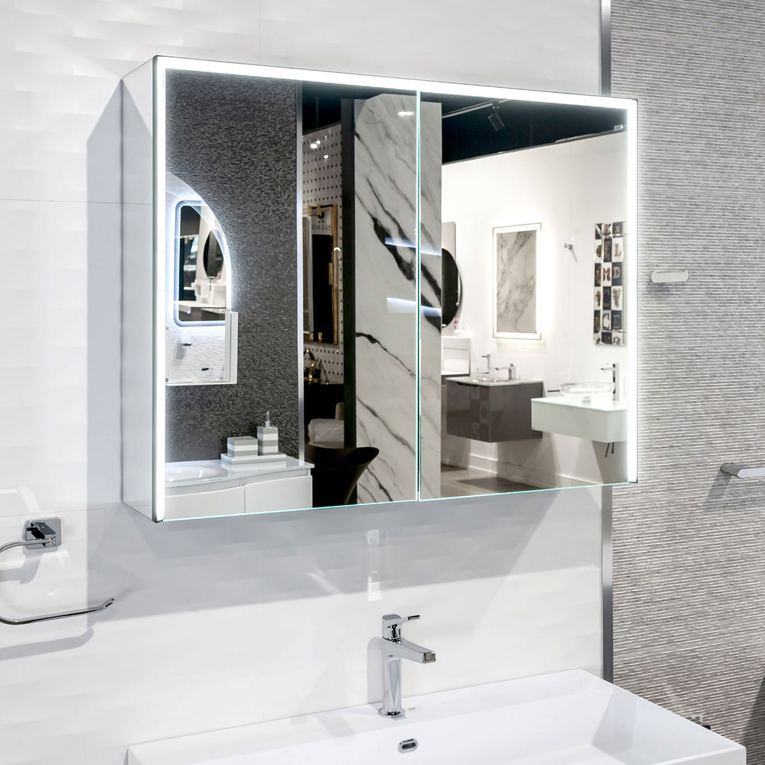 Bathroom LED Mirror with Medicine Cabinet