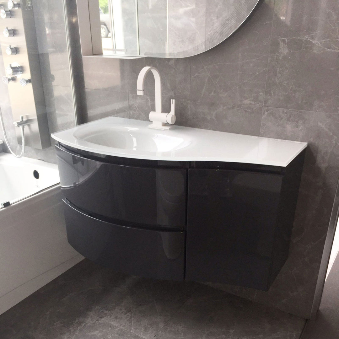 Baden Haus Bath Vanity Vague Single Sink Grey