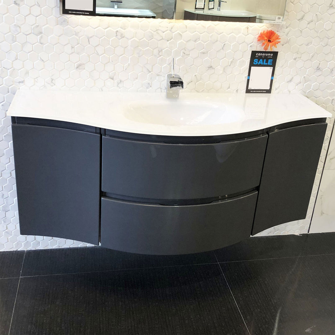 Bath Vanity Vague Single Sink Grey