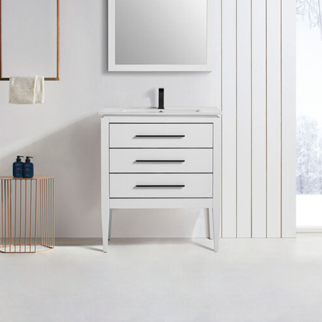 Bagno Italia Bathroom Vanity London 30" White