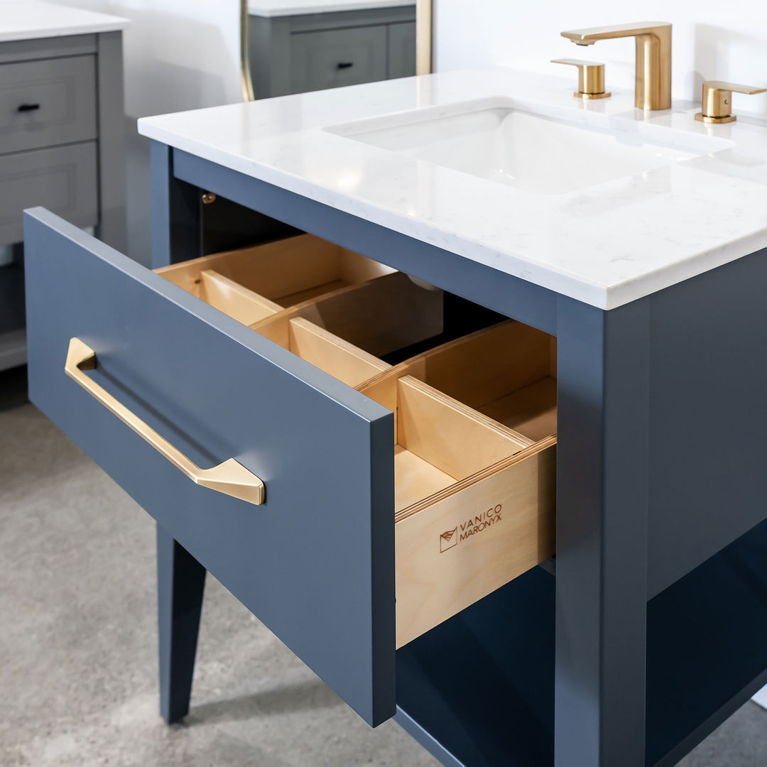 Vanico Bath Vanity Console - Tuxedo