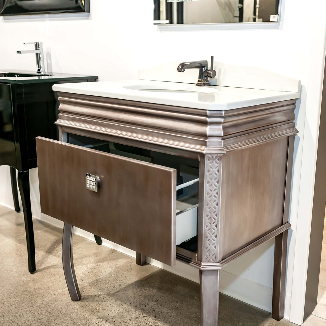 Macral London Antique Silver Bath Vanity